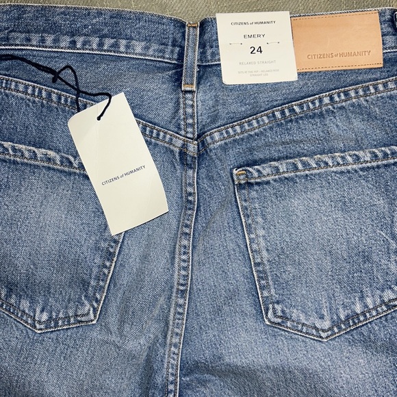 Citizens of Humanity Jeans - Emery Long Mid Rise Relaxed Straight- Size 24 - Picture 5 of 6